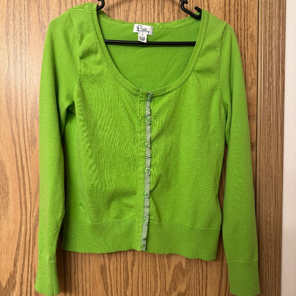 Lilly Pulitzer Green Cardigan